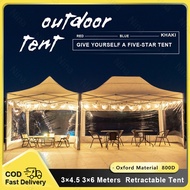 Foldable Tent Car Tent with Cover 3x3/3x4.5M Retractable Tent Heavy Duty Complete Set Telescopic Ten