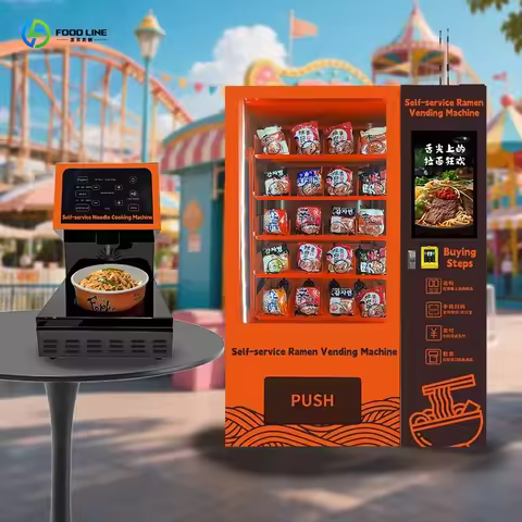 2026 New Instant Noodle Vending Machine Integrated Hot Water Self-Service Snack Dispenser for Breakr