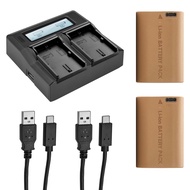 Green Extreme 2-Pack of LP-E6NH Batteries and Dual Battery Charger for Canon R5, R6 (7.2V, 2250mAh)