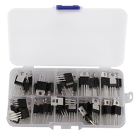 50Pcs 10Types IRF Series Mosfet Transistors Assortment Kit Including IRFZ44/510/520/530/540/640/740/