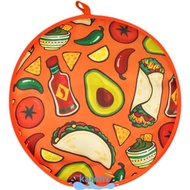 KAREN Tortilla Warmer Pouch, Food Grade 12 Inch Size Tortilla Keeper, Premium Round Shape Heat Insul