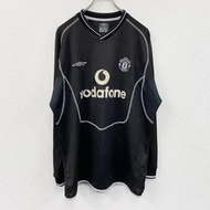 UMBRO DESCENTE 長袖T卹 / Vodafone 黑色古著