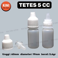 MATA CC 5 dropper bottle PLAINML with TAPERED holes, NON-SEAL, white plastic 5ml clearnatural eye es