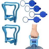 2 Pack 5 Gallon Water Bottle Handle, Drinking Water Bottle Heavy Duty Clip with 4pcs 5 Gallon Water 