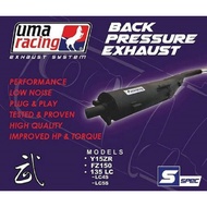 UMA RACING Y15ZR EXHAUST S-SPEC 28MM X32MM Exhaust STANDARD CUTTING BACK PRESSURE (LOW NOICE)