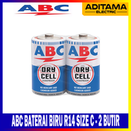 BATERAI ABC BIRU TANGGUNG R14 SIZE C ISI 2 PCS