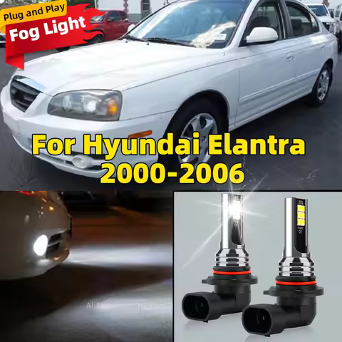 LED Front Fog Light Car Bulb Accessories 6000K Lamp For Hyundai Elantra 2000 2001 2002 2003 2004 200