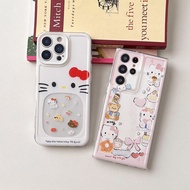 Kitty Cat Photo Holder Phone Case For OPPO Reno 11F 12F 13 13F 12 Pro 11 10 Pro 8T 8 7z 8z 5 7 5G So