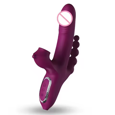 Rabbit Double Vibrator Anal Plug Portable Sucker G-spot Clitoris Stimulate Famale Masturbator Vibrat