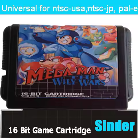 Mega Man The Wily Wars 16bit MD Game Card For Sega Mega Drive For Genesis