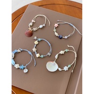 Colorful seashell bracelets - handmade beach bracelets - Colorful summer beach seashell accessories