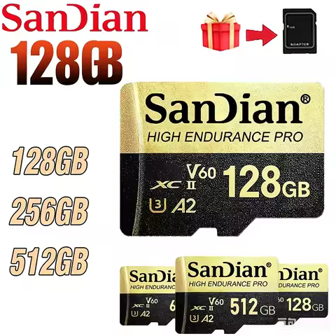 High Speed Memory Card 128GB 256GB 512GB Micro TF SD Card U3 V30 A2 with Adapter for Nintendo Switch