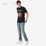 ED HARDY MEN’S PRINT & RHINESTONE ROUND NECK TEE SPEEDY CHASER SKULL