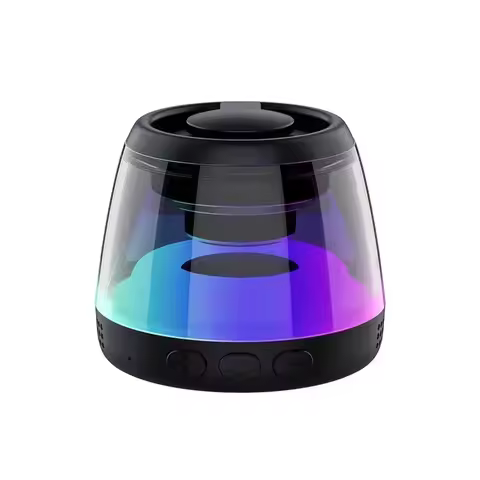 Magnetic Bluetooth Speaker RGB Mini Portable Speaker Magnetic Phone Holder Ring Wireless Sound Box B