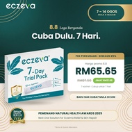 ECZEVA Trial 7 Sachets | Cuba Dulu Ekzema Eczema Supplement | Kulit Gatal Sensitif | Tanpa Steroid |