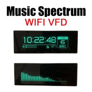 3in1 WIFI VFD Music Spectrum Display Level Indicator Rhythm Analyzer Weather Forecast Clock + Billboard Message DC 5-12V