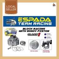 ESPADA HONDA EX5 CLASS1 CLASS 1 RACING BLOCK BLOK SET 57MM 58MM READY STOCK