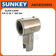 GLASS CLAMP GH 25-02 CP CLAMP PIPE TO GLASS PIPE 1 INCH 25 MM