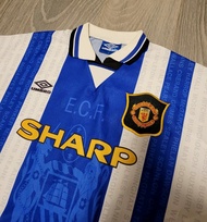 絕版 1994-95 Manchester United Umbro third Shirt Jersey 94-95年 曼聯 Umbro 客場 球衣 size L （已售出 純分享）