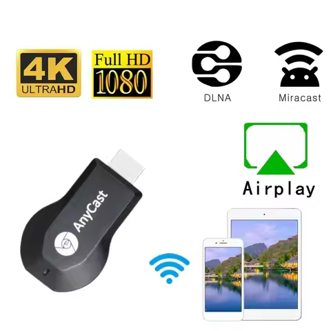 1080P Wireless HDMI-compatible Dongle WIFI TV Stick Airplay Miracast DLNA Receiver For iOS Android W