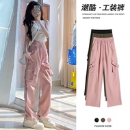 [Ready Stock] Autumn Long Overalls for Women - Casual Suspenders Pants with Wide Legs - Style No. 61