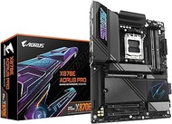 GIGABYTE X870E AORUS PRO Motherboard - Supports AMD Ryzen 9000 CPU, 16+2+2 Phase Digital VRM, up to 