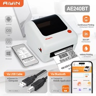 Thermal Printer A6 Bluetooth iOS Android shipping label barcode printer AWB printer 热敏打印机