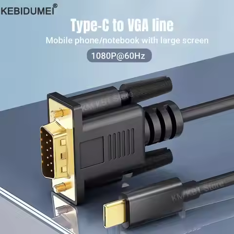 Type C USB C to DVI adapter cable 1080P USB Type C 3.1 to VGA Adapter Video Monitor Cable For HDTV P