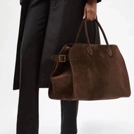 Genuine NEW The Row Overseas Europe And The United States Luxury The Handbag Row First Layer Leather