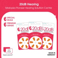 20dB HEARING AID BATTERY (ALL SIZES) - 4 PACKS (24 PIECES)