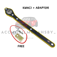 Kunci Ratchet Wrench untuk dongkrak mobil/Putaran Dongkrak mobil universal untuk model jembatan/Kunci Pas Dongkrak Mobil/Kunci