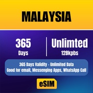 [MALAYSIA eSIM] 365 Days Unlimited Data | eSIM