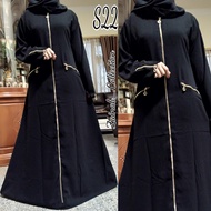 ABAYA GAMIS ARAB ANGGUN ABAYA ZIPER SAKU Gamis Abaya Arab Hitam /Elegant Baju Pesta/ Gamis Turki / Abaya Dubai / Abaya Saudi / Maxidress Termurah Abaya elhabsyi \ Abaya Gamis Arab \ Abaya Hitam Abaya Pesta \ Abaya Termurah