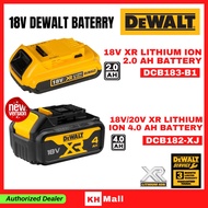Dewalt DCB183-B1 20V XR Li-Ion Battery 2.0AH Dewalt Bateri/4.0ah DCB182-XJ Dewalt battery bateri Dew