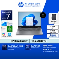 HP OmniBook 7 | Intel Core Ultra | Arc Graphics | 16" 2.5K/2K IPS | Copilot+ PC | Win11+MS24 | 3Yrs 