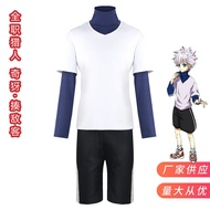Full-time hunter killua zaoldyeck anime same cosplay quần áo trọn bộ áo khoác quần phù hợp với#X0624