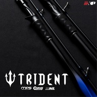 EXP TRIDENT FISHING ROD, CARBON MAX