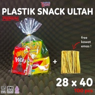 Tas Plastik Snack Ulang Tahun Anak Motif HAPPY BIRTHDAY isi 50 Kantong Dove