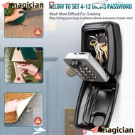 MAGIC Key Code Lock, Wall Mount Digit Combination Key Lock Box, Creative Waterproof with Push Button Key Storage Secret Box