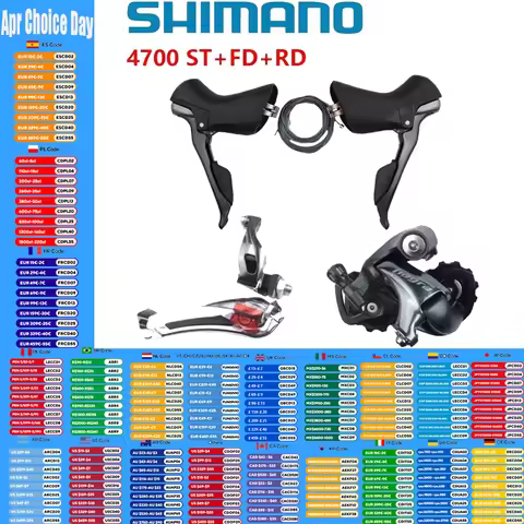 Shimano Tiagra 4700 2x10 Speed Mini Groupset 4700 ST+FD+RD For Road Bike Bicycle Front Derailleur Re