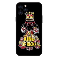 BVC King OF Kicks square edge iphone case 6 6plus/6s/6splus/7/7plus/8/8plus/x/xr/xs/11/12/pro/promax