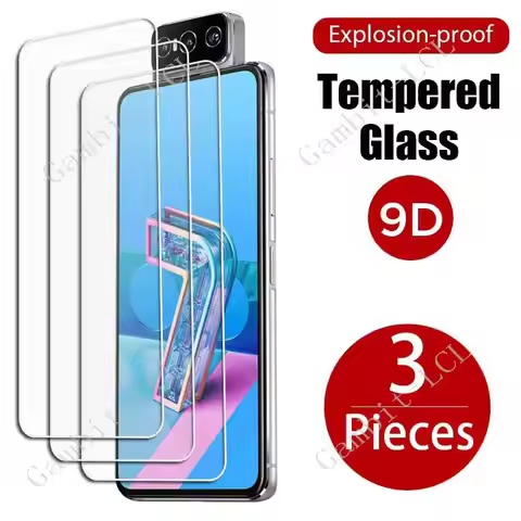 3PCS For Asus Zenfone 7 Pro Tempered Glass Protective On Zenfone7 7Pro ZS670KS, I002D 6.67" Screen P