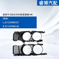 [carefreeshop] Only Foreign Trade Export Suitable for BMW E34 Headlight Frame Old Style 88-94 511319