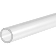 MECCANIXITY PVC Rigid Round Pipe 12mm ID 16mm OD 200mm Clear High Transparency for Water Pipe, Aquar