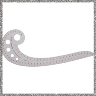 [feidan33.ph] (R) 11.8" Long Comma Shaped Plastic Transparent French Curve Ruler Spline