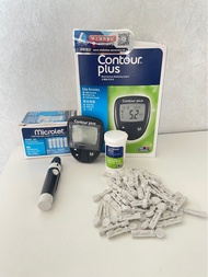 Contour Plus 血糖機(連53枝針及4張試紙）Blood Glucose Meter Set (53 Lancets and 4 test strips included)