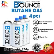 Bounce Butane Gas  Outdoor 250g Set 4pcs CRV