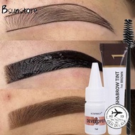 BSUNSTORE Eyebrow Dye Tint Kit, Fast Dye 2 in 1 Eyebrow Cosmetics, Semi Permanent Brow Enhance Water
