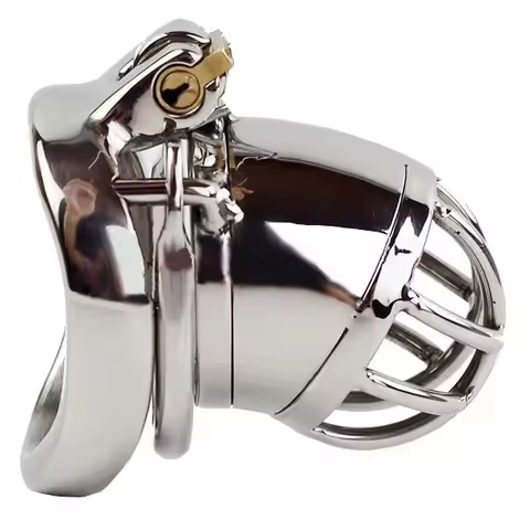 Stainless Steel Cock Cage WINDOW OF OPPORTUNITY MALE CHASTITY DEVICE 1.97 INCHES LONG