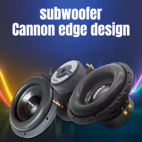 8-inch/10 inch/12 inch high-power car subwoofer - single or double coil design, Cannon edge, 500W RM
